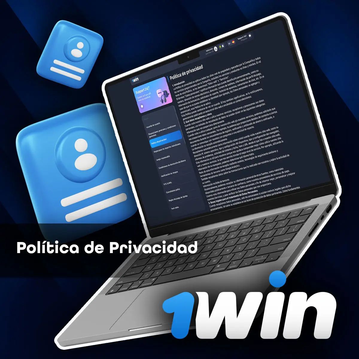 Política de seguridad de la casa de apuestas 1win